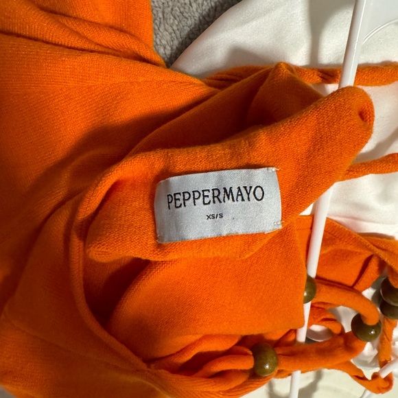 Peppermayo Vibrant Knit Maxi Dress - Bright Orange - Picture 2 of 4